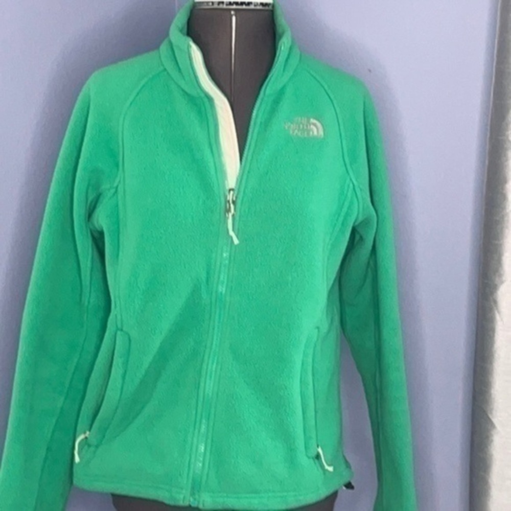The North Face jacket green small zip up jacket